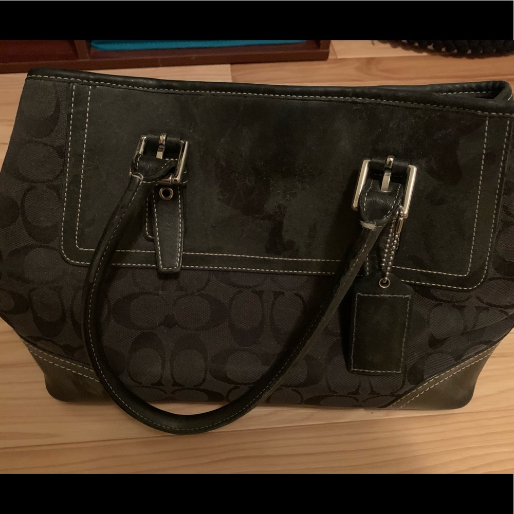 Coach Classic Black Top Handle Bag